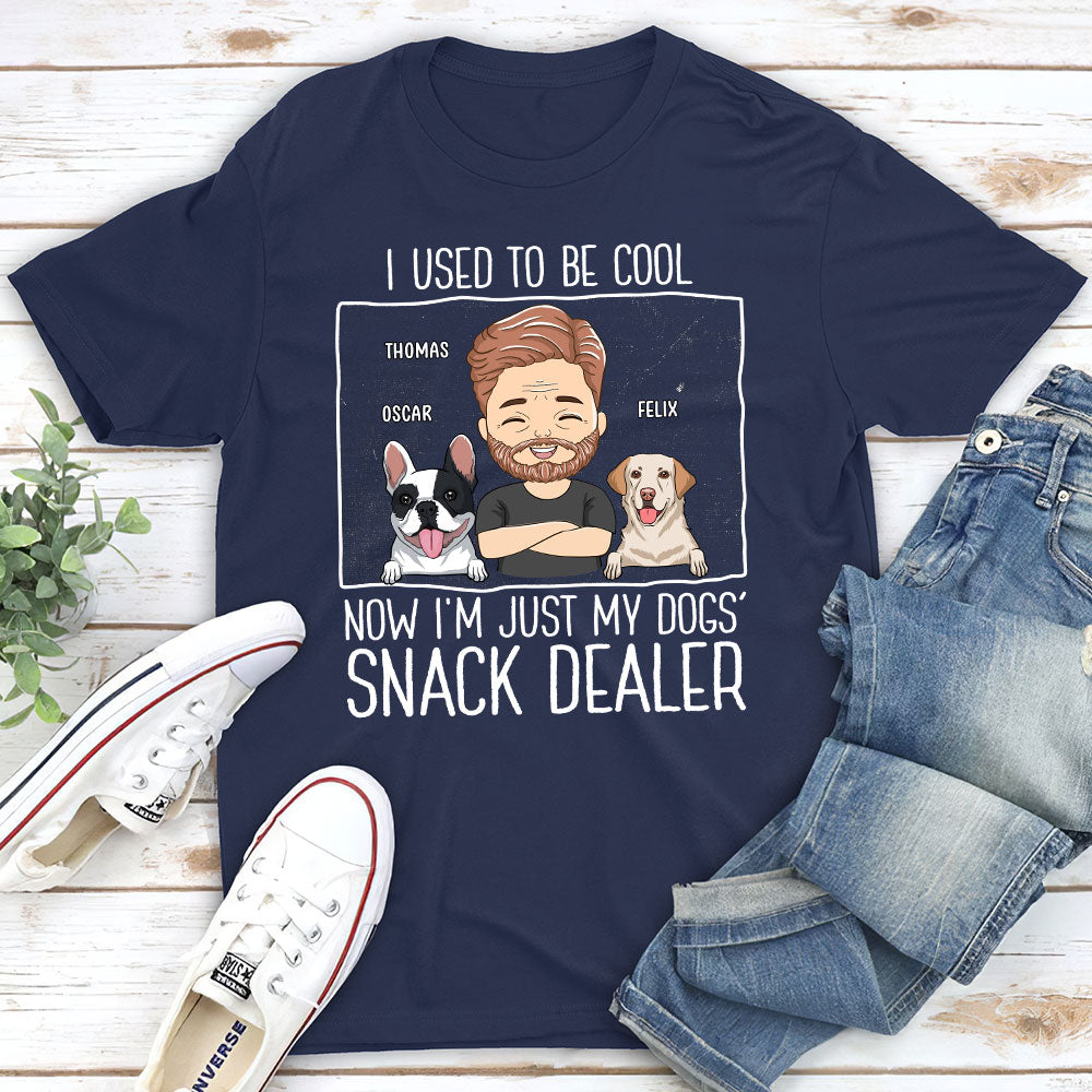 Just A Snack Dealer 2 - Personalized Custom Unisex 5.3 oz T-shirt for Pet Lovers