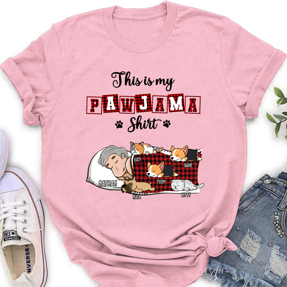 My Sleepshirt Ver Pet 2 - Exclusive Personalized Custom Women's T-Shirt for Pet Lovers