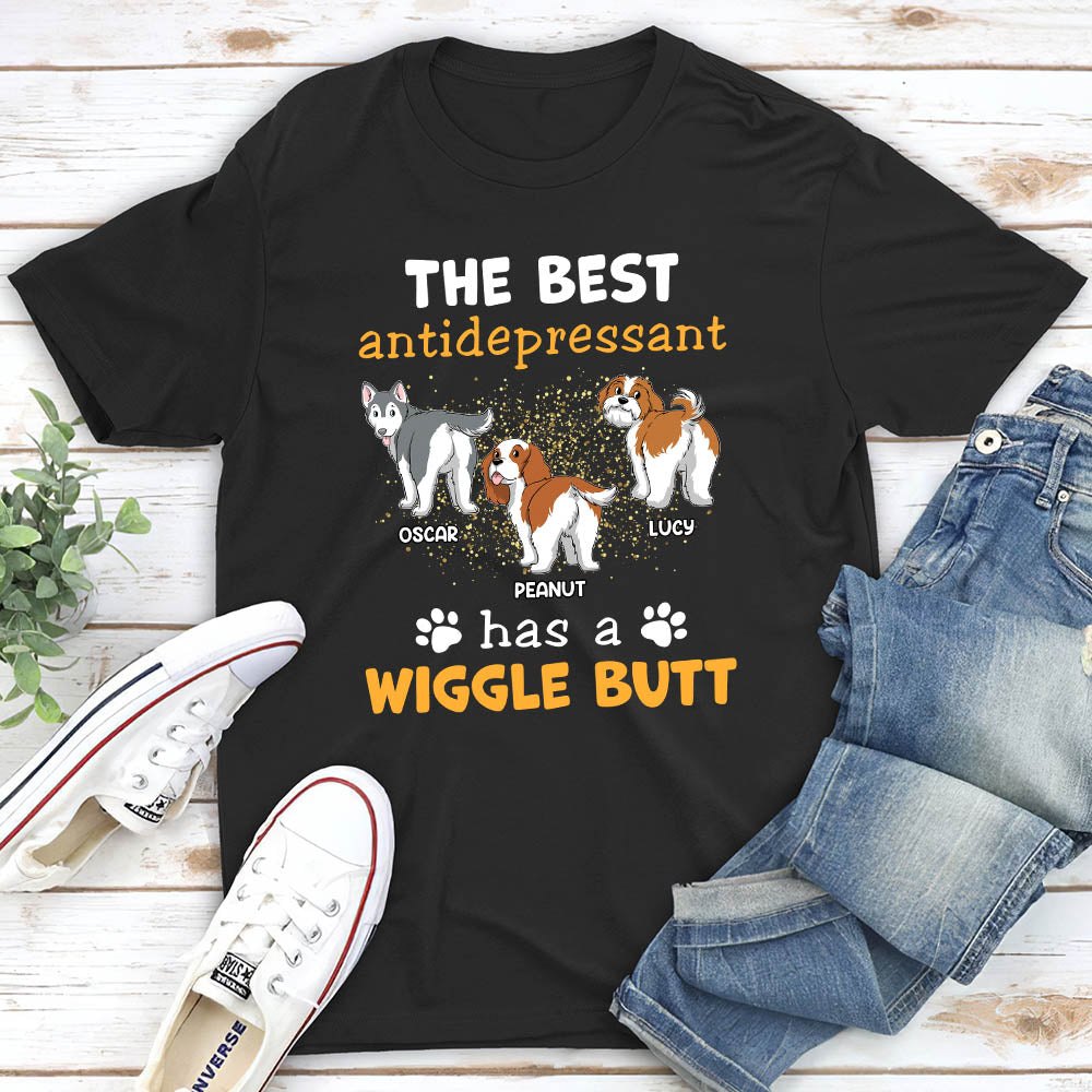 Wiggle Butt - Personalized Custom Unisex 5.3 oz T-shirt for Pet Lovers