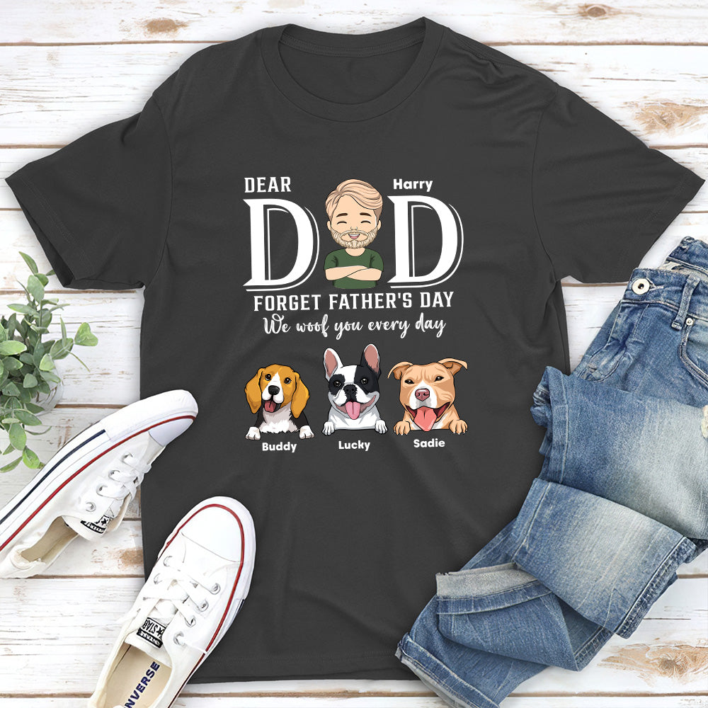 Forget Father Day - Personalized Custom Premium Men's 4.2 oz T-shirt for Pet Lovers