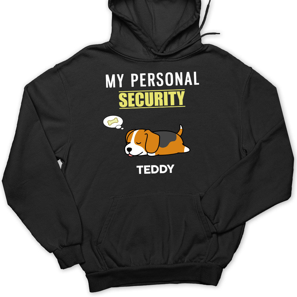 Personal Security - Personalized Custom Unisex 8.0 oz Hoodie for Pet Lovers