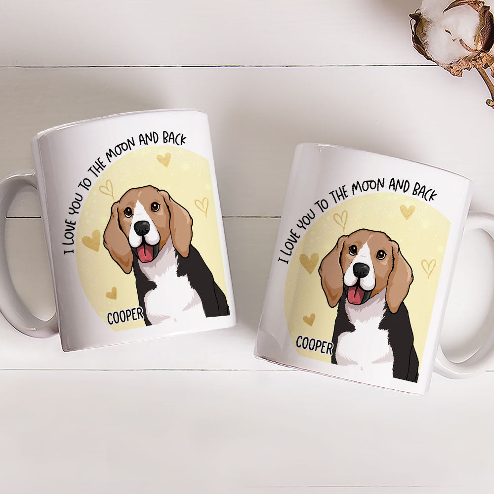 To The Moon - 11oz Personalized Custom Coffee Mug for Pet Lovers