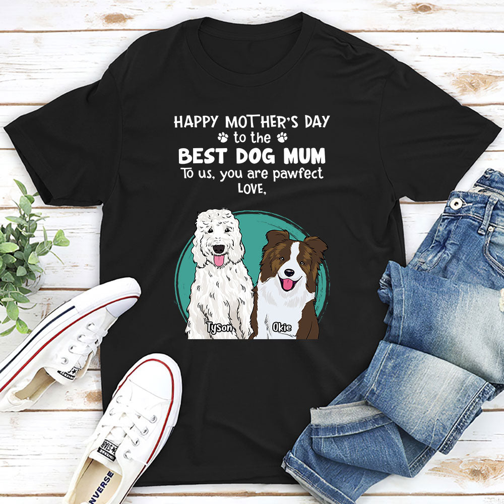 Pawfect Personalized Custom Unisex Dog Mom T-shirt - Ideal Gift for Pet Lovers