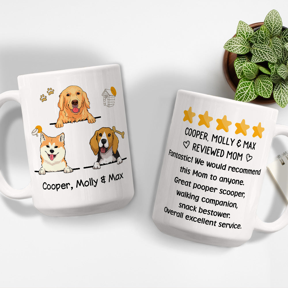 Dog - Reviewed Personalized Custom Mom Coffee Mug for Pet Lovers
