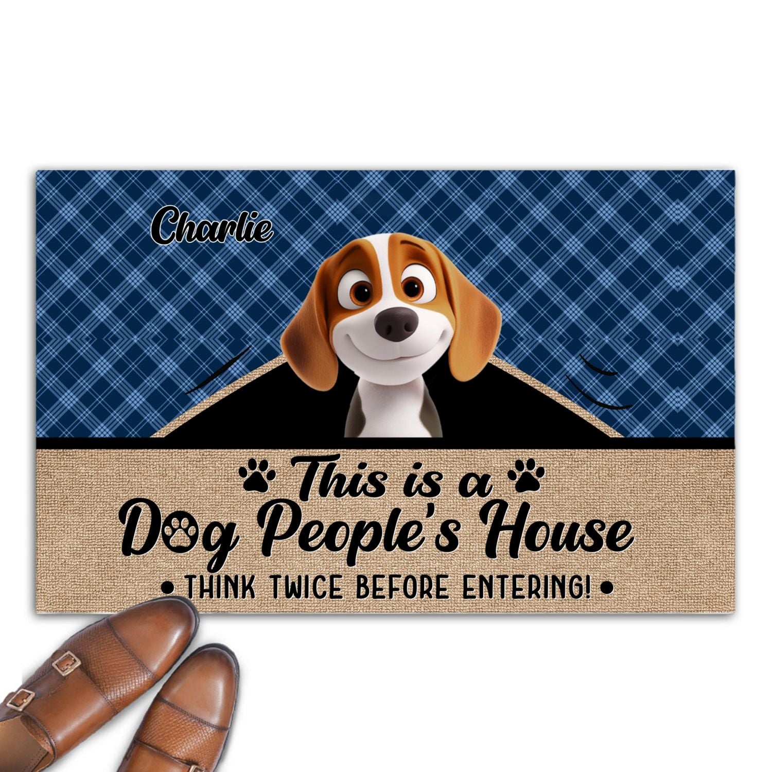 Dog People - Customizable Personalized Doormat with Cat or Dog Picture