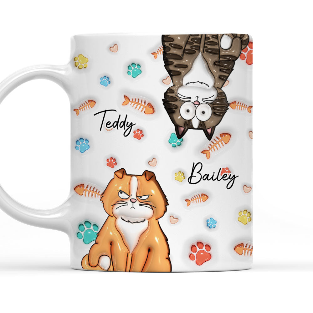 My Lovely Cat Babies - Unique Personalized Custom 3D Inflated Effect Ceramic Mug (11oz & 15oz)