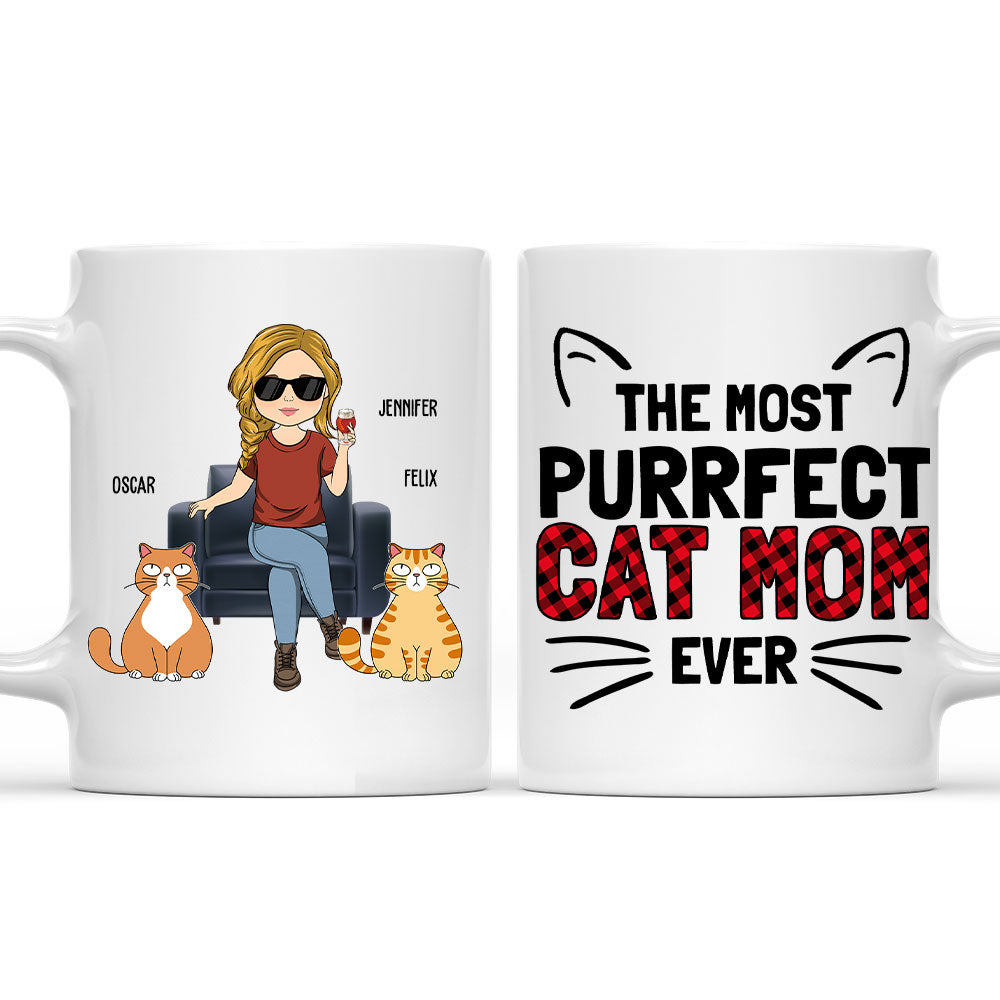 The Most Purrfect Custom - Personalized Cat Lover's Coffee Mug