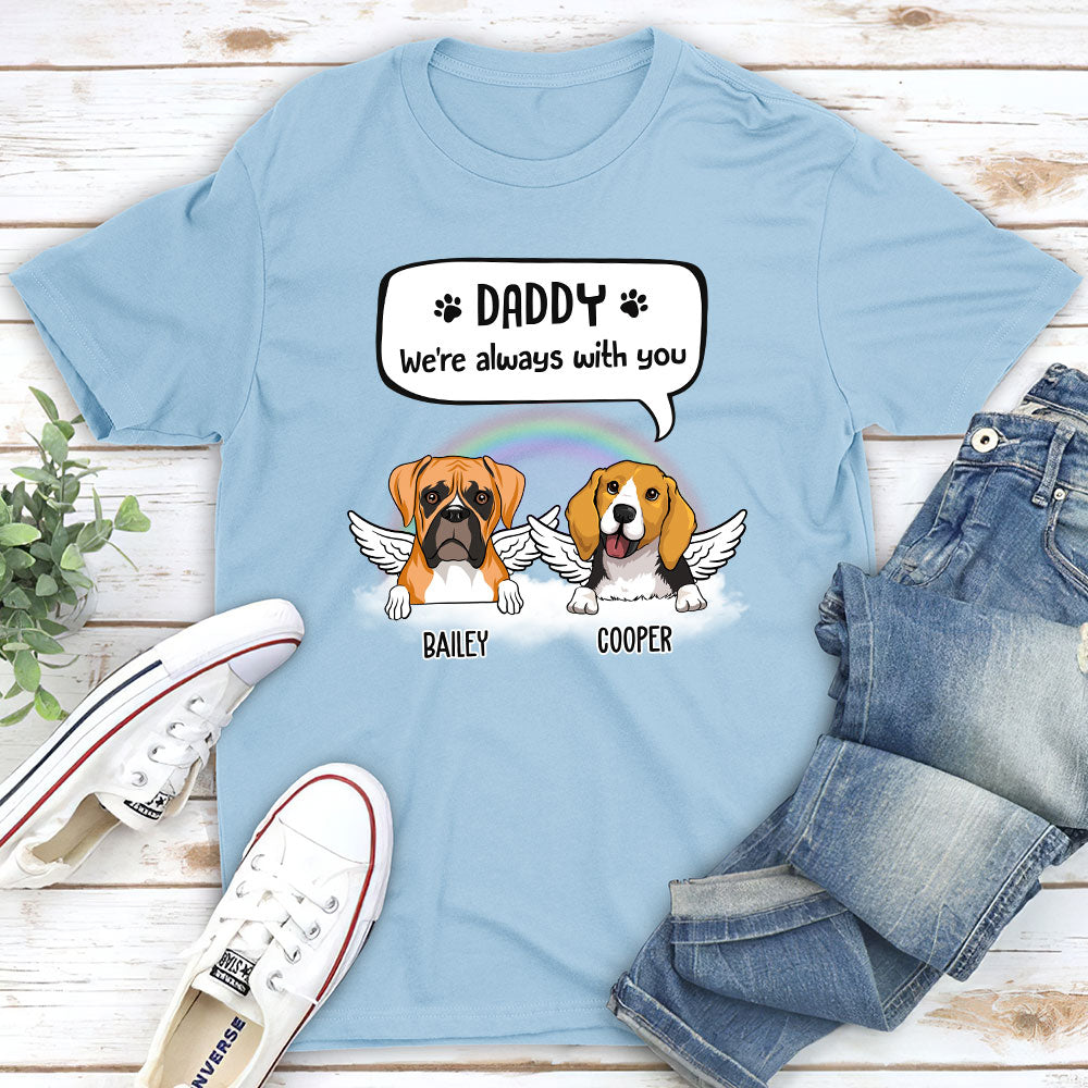 I'm Always With You - Personalized Custom Unisex Memorial T-shirt for Pet Lovers