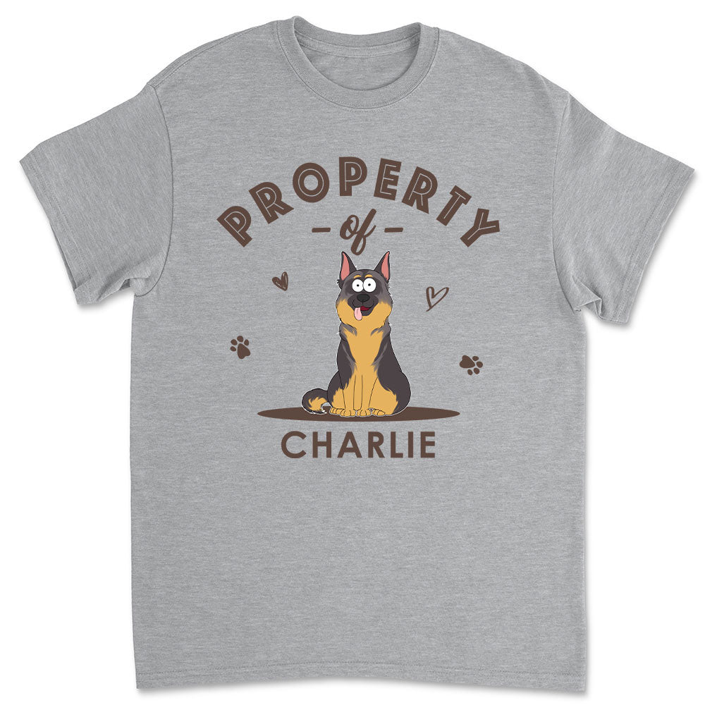 My Dog Property - Personalized Custom Unisex 5.3 oz T-shirt for Pet Lovers