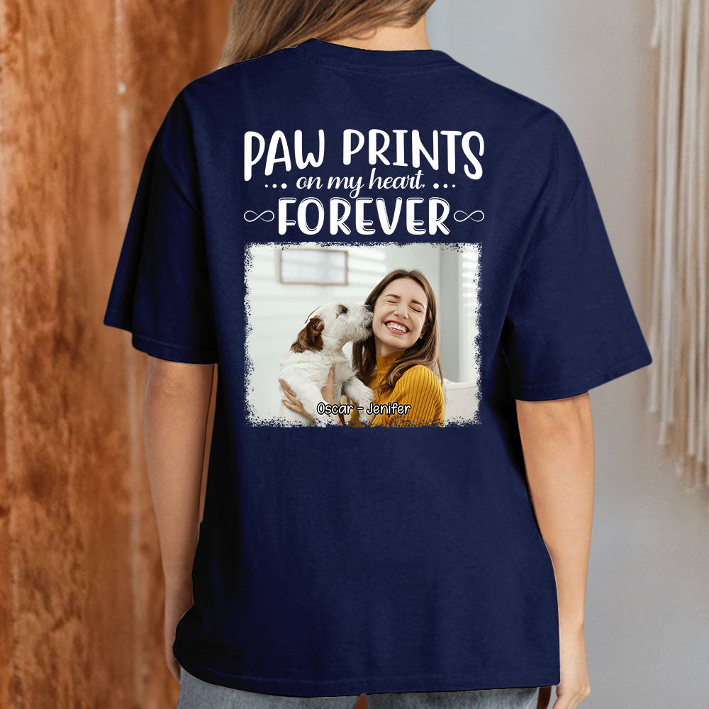 Paw Prints Forever Personalized Custom Premium Men's 4.2 oz T-shirt with Copyrighted Artwork