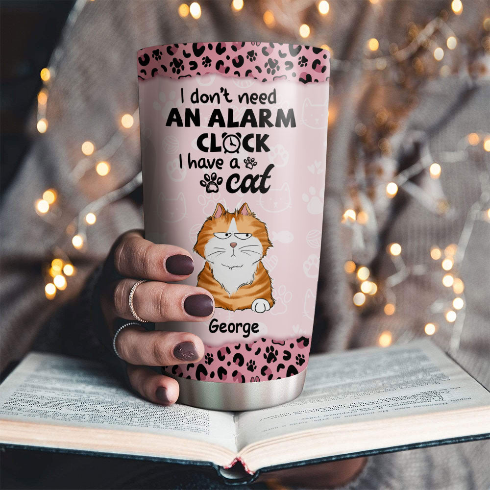 Personalized Custom Alarm Clock Tumbler - 20oz High - Quality Stainless Steel with Thousands of Cool Designs