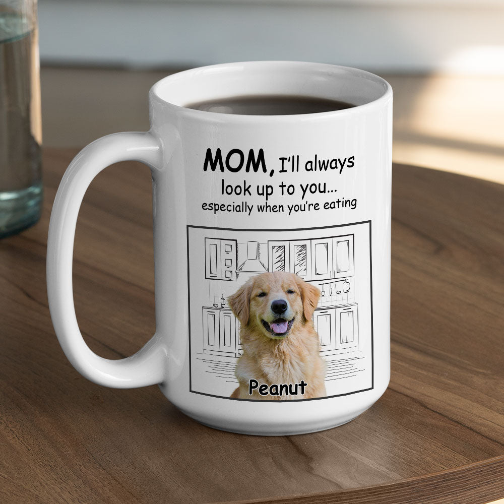 Always Look Up - Personalized Custom 11oz Coffee Mug for Pet Lovers