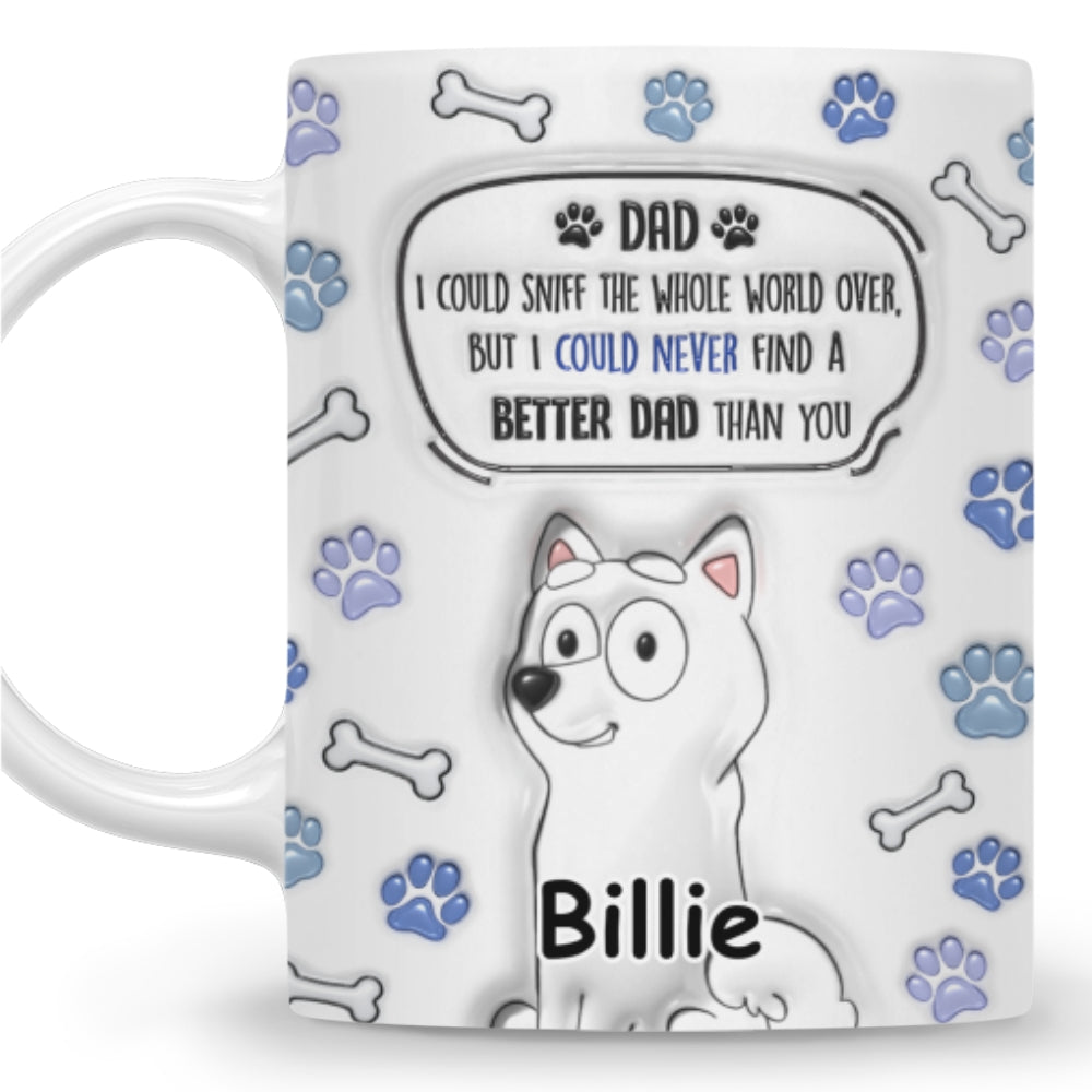 Exquisite Personalized Custom 3D Inflated Effect Ceramic Mug - Ideal for Mom and Dad