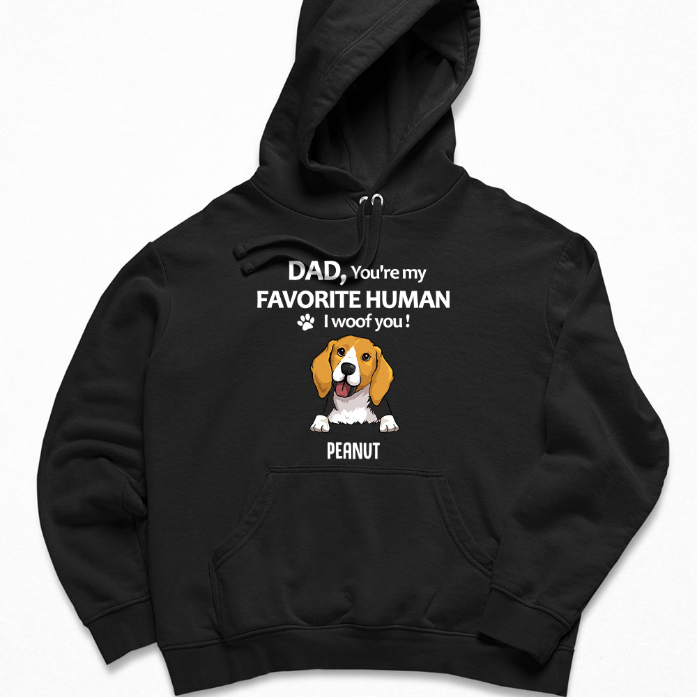 Personalized Custom 'Dogs Favorite Human' Unisex 8.0 oz Hoodie