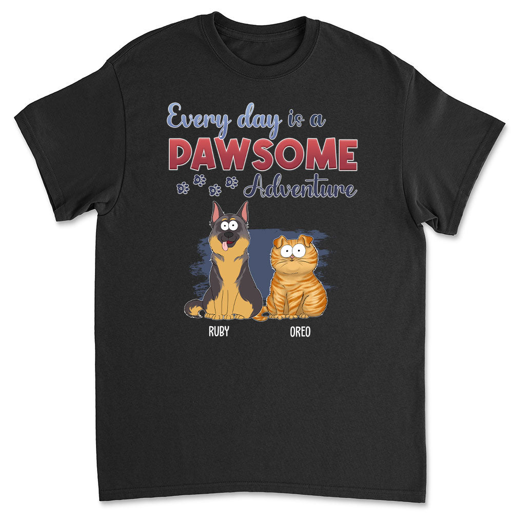 Every Day Adventure - Personalized Custom Unisex 5.3 oz T-shirt for Pet Lovers