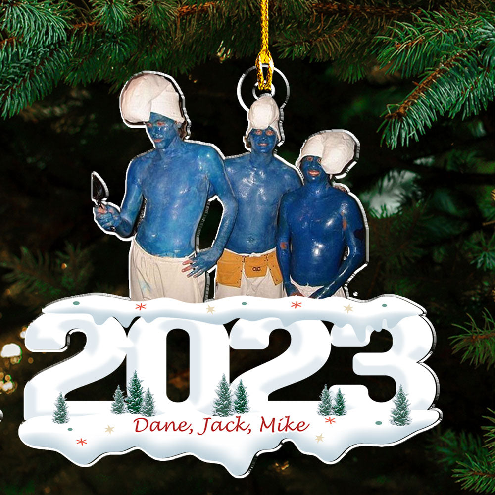 2023 Christmas Custom Photo Acrylic Ornament for Friends and Colleagues - Personalized Joy of the Season