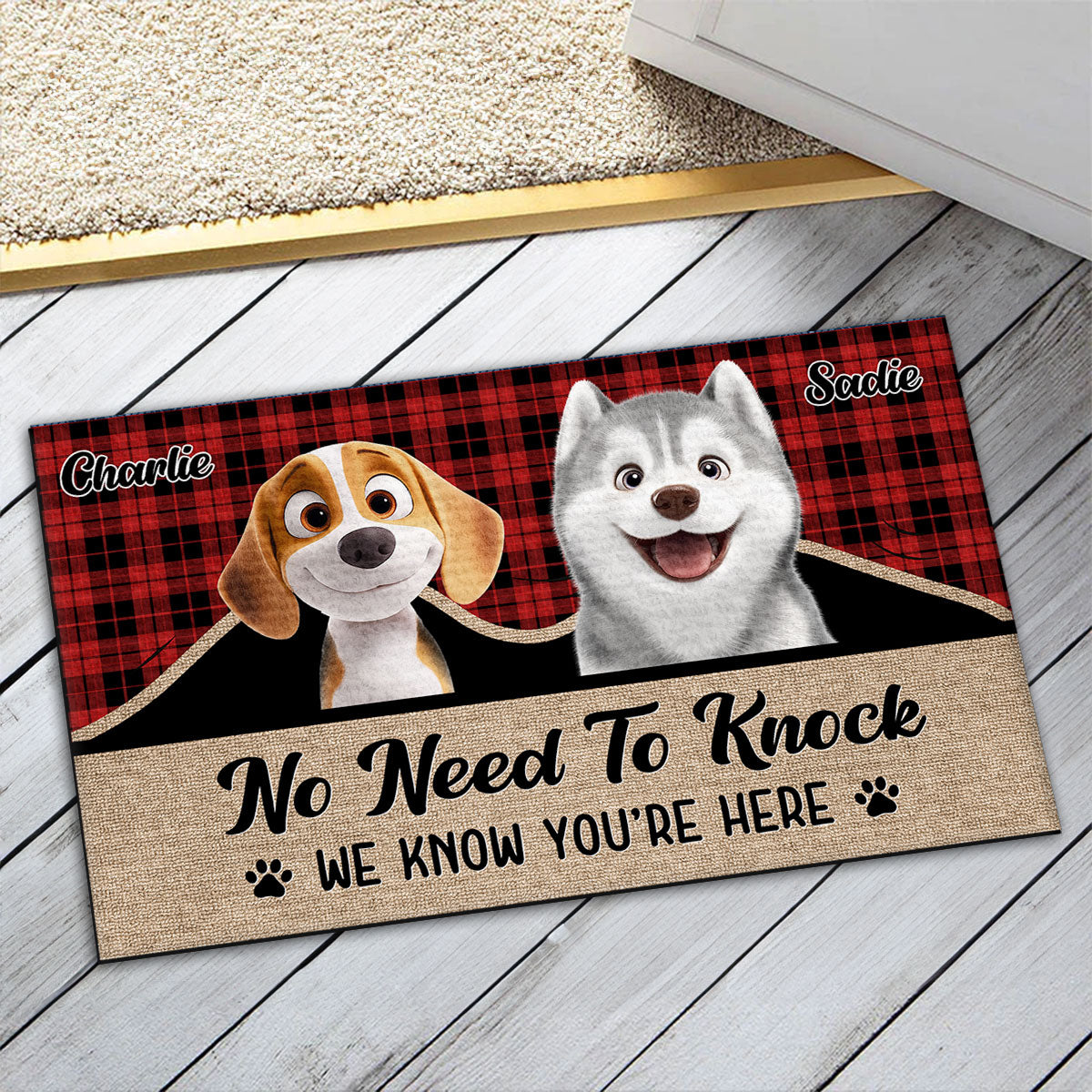 Personalized Custom Pet Lover Doormat - No Need to Settle for Ordinary