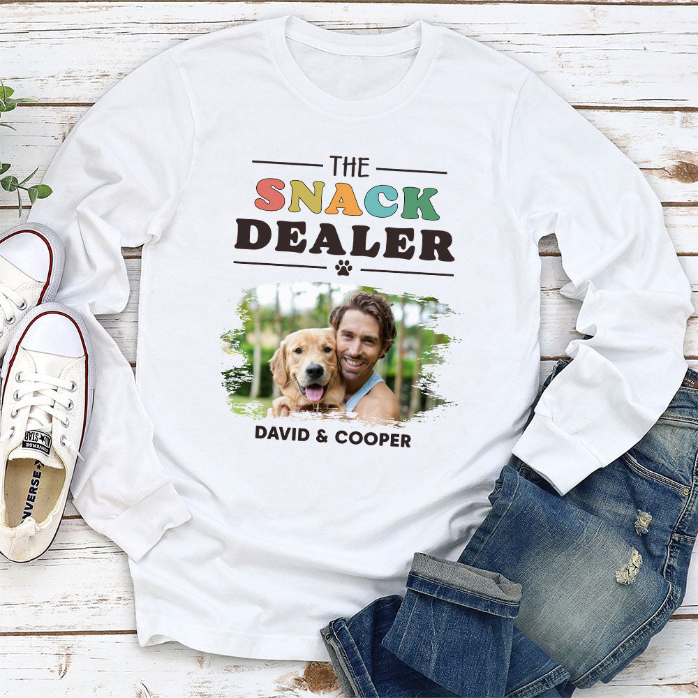 The Snack Dealer 2 - Personalized Custom Long Sleeve T-shirt for Pet Lovers