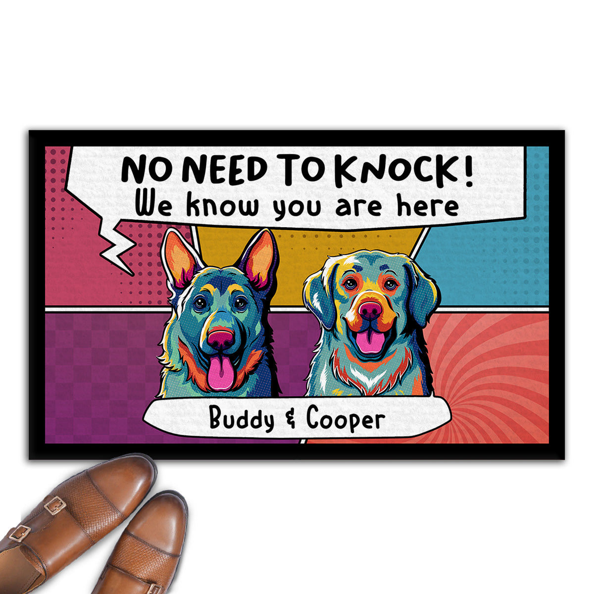 Personalized Custom Doormat - I Know You Are Here for Pet Lovers