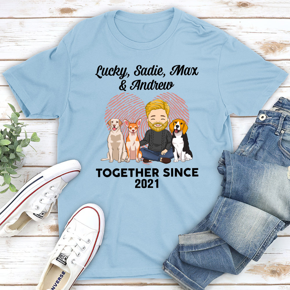 We Together - Personalized Custom Unisex Heavy Cotton 5.3 oz T-shirt for Pet Lovers