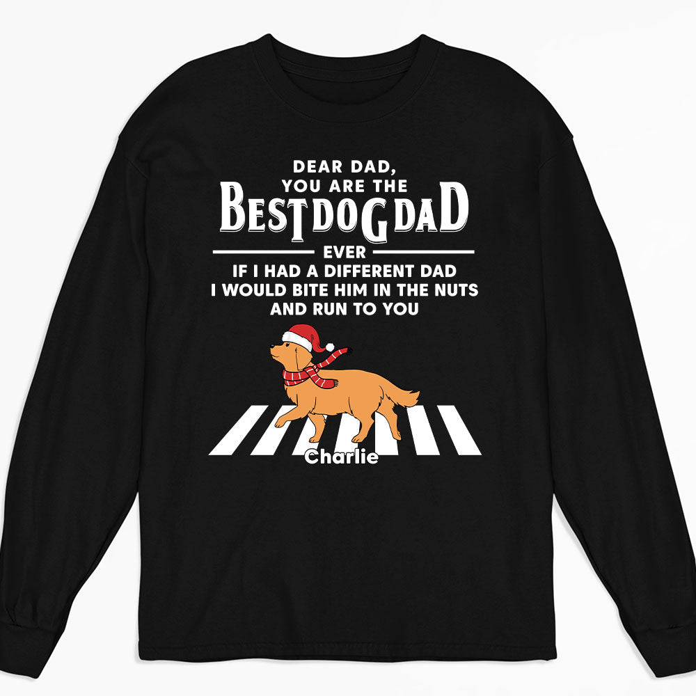 Run To You Christmas - Customizable Personalized Unisex Long Sleeve T-shirt for Pet Lovers