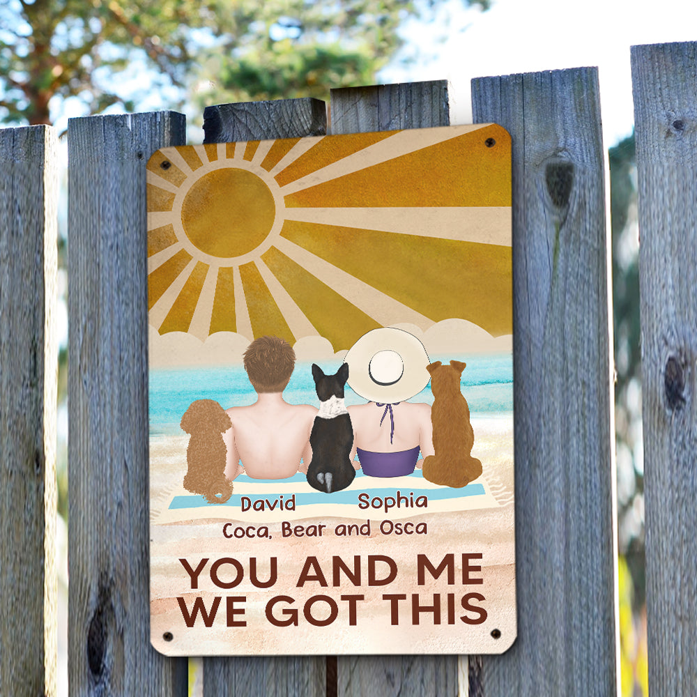 We Got This - Personalized Custom Heavy Gauge Aluminum Metal Sign in 8' x 12' and 12' x 18' Sizes