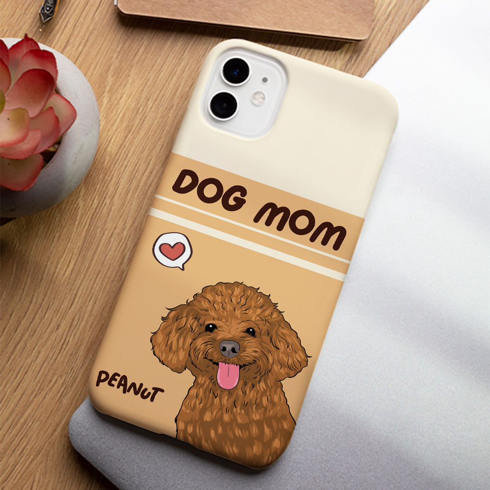 Dog Mom Heart - Exquisitely Personalized Custom Phone Case for Canine Lovers