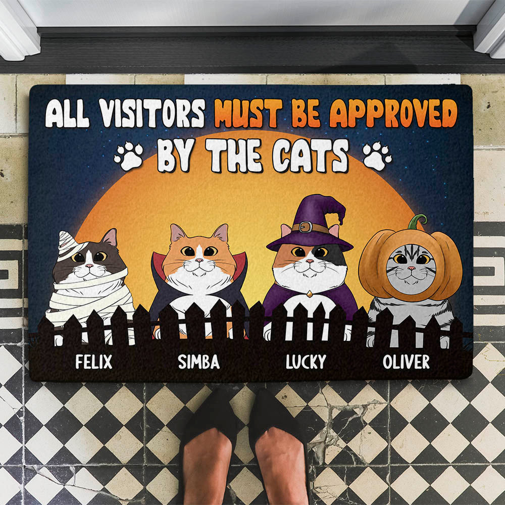 Cats Approved! Personalized Custom Doormat with Your Dog's Picture