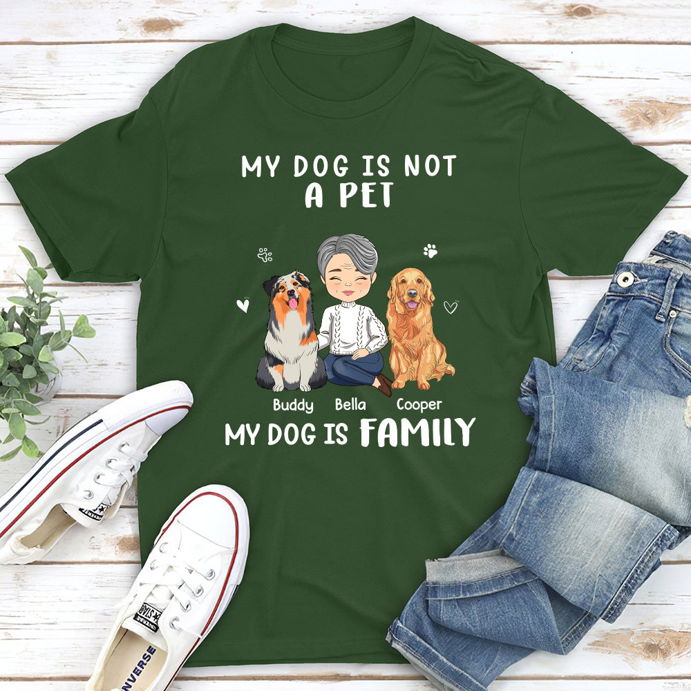 Not A Pet - Personalized Custom Unisex 5.3 oz T-shirt for Pet Lovers