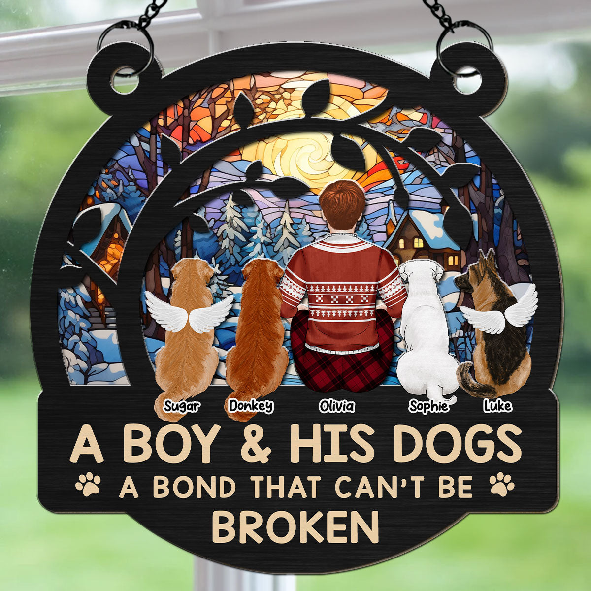 A Bond That Lasts Forever - Personalized Custom Suncatcher in 6 & 8 Inches