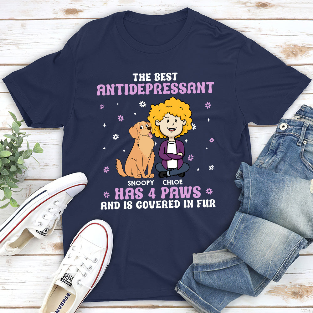 Best Antidepressant Personalized Custom Unisex 5.3 oz T-shirt for Pet Lovers