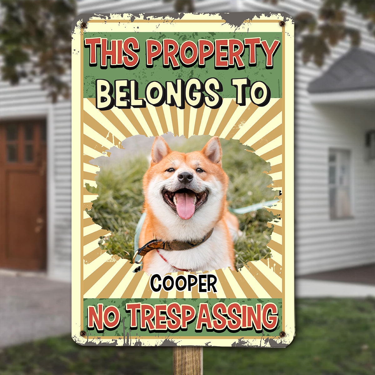 Personalized Custom Warning You Photo Metal Sign - Rusty Steel Style for Home & Office