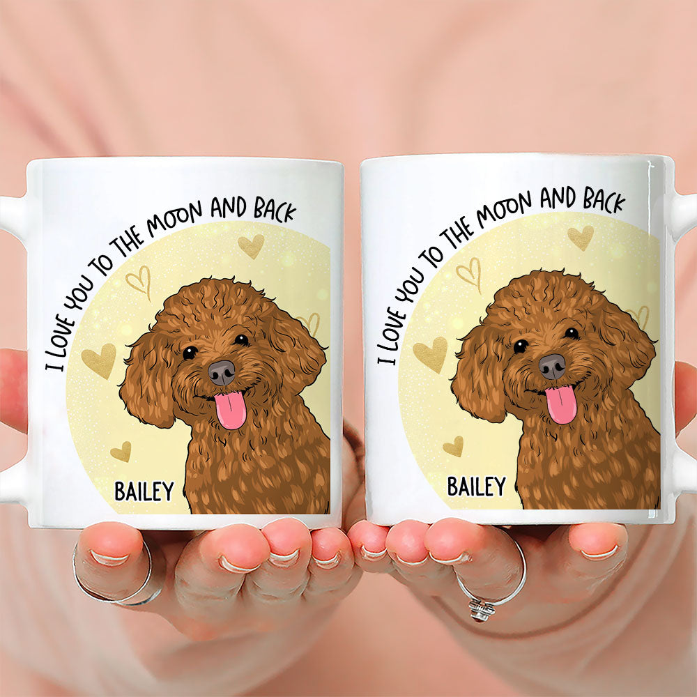 To The Moon - 11oz Personalized Custom Coffee Mug for Pet Lovers