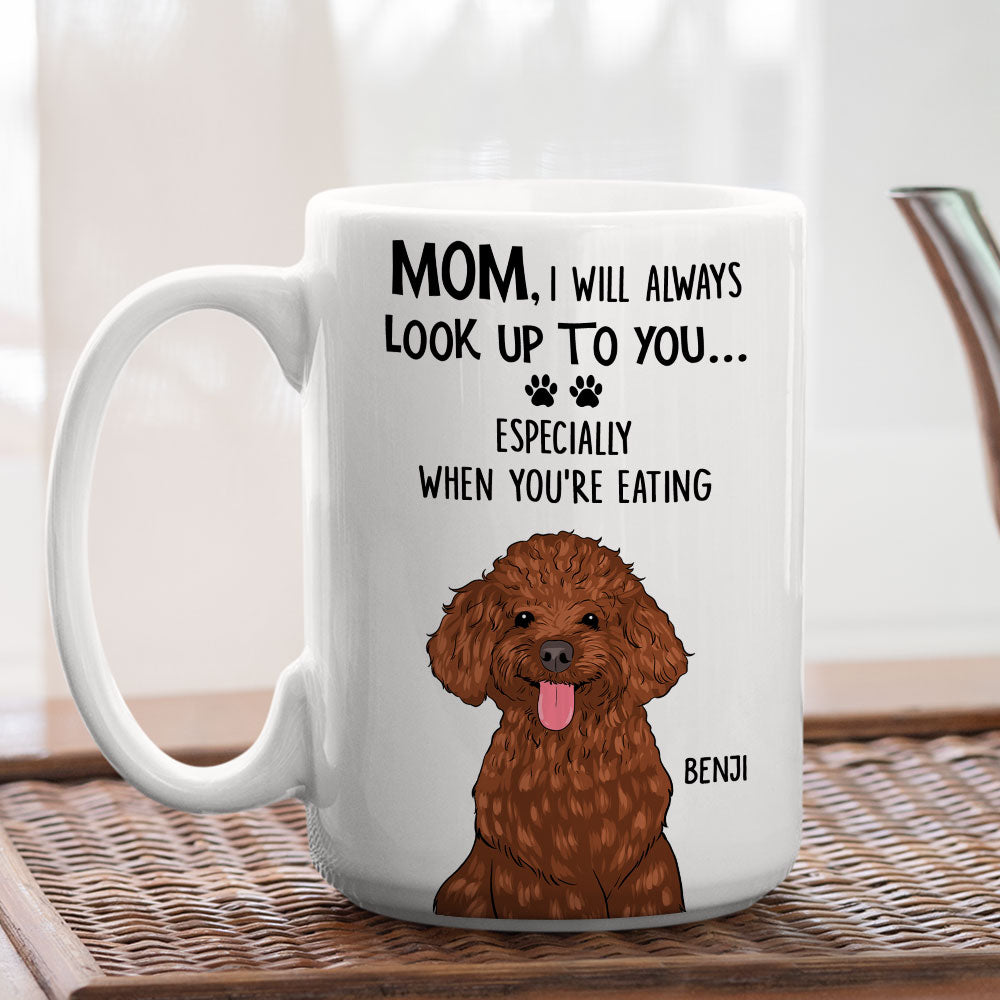 Look Up To You - Exquisite Personalized Custom 11oz Coffee Mug for Pet Lovers