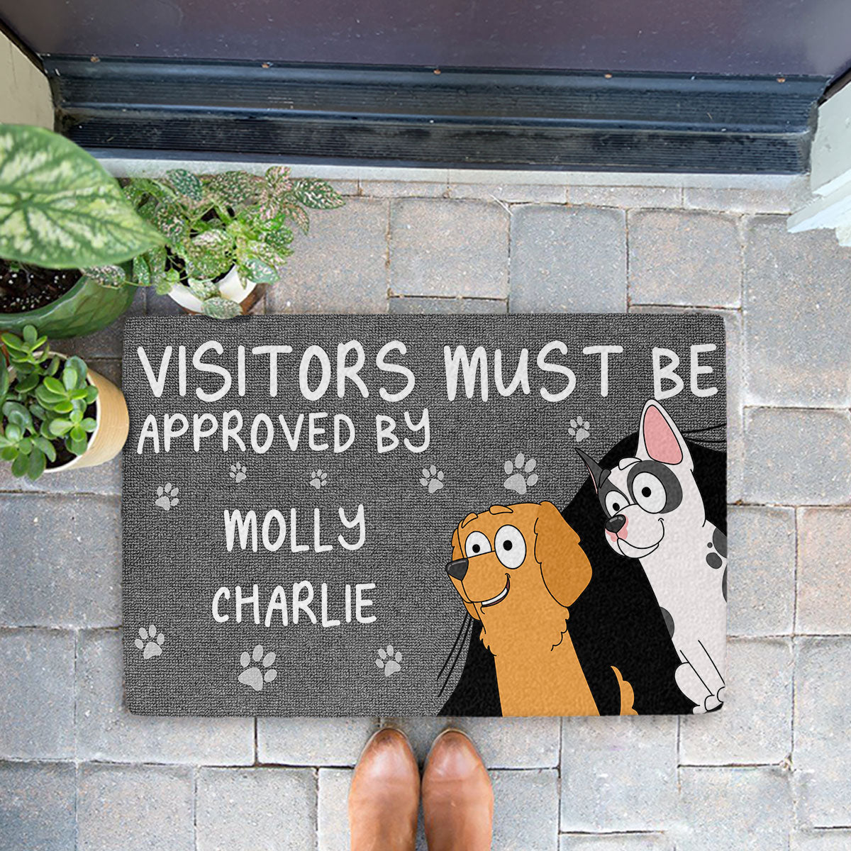 Dog-Approved Personalized Custom Doormat with Sublimation Printing and Multiple Size Options