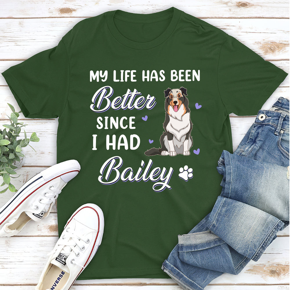 My Life Has Been - Personalized Custom Unisex 5.3 oz T-shirt for Pet Lovers