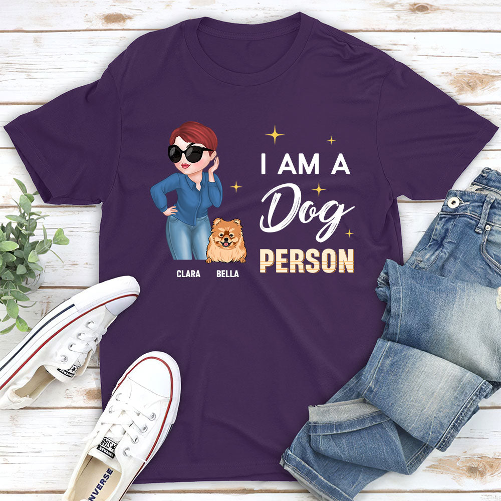 A Dog Person - Personalized Custom Unisex 5.3 oz T-shirt for Pet Lovers