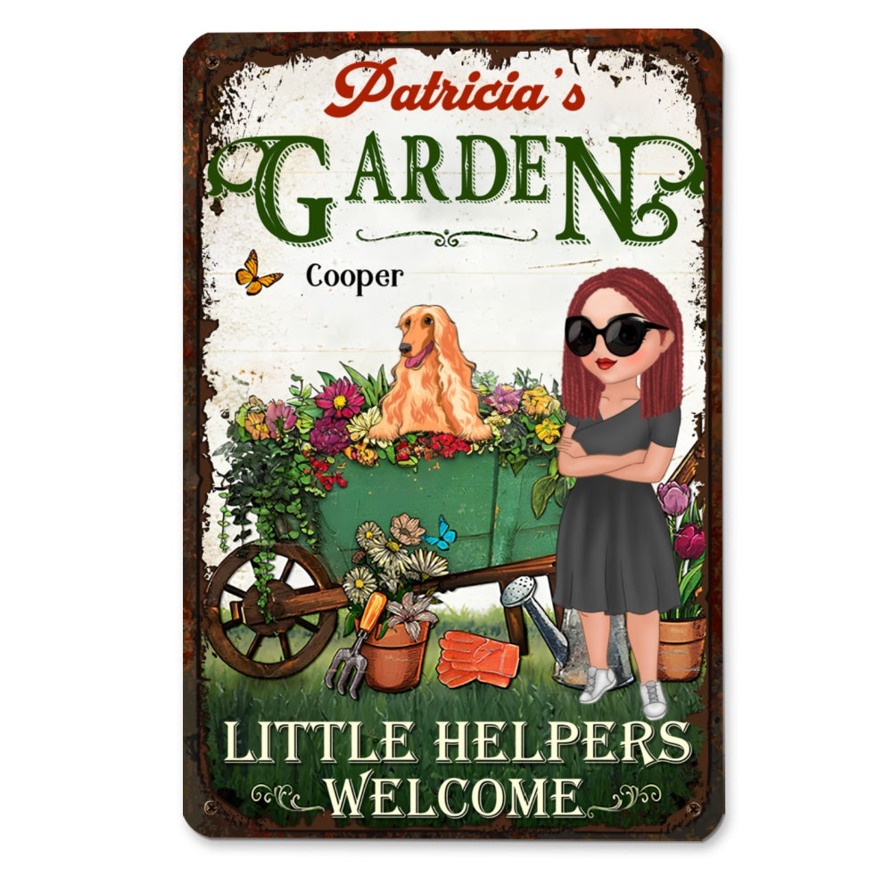 Little Helpers - Personalized Custom Heavy Gauge Aluminum Metal Sign in 8' x 12' and 12' x 18' Sizes