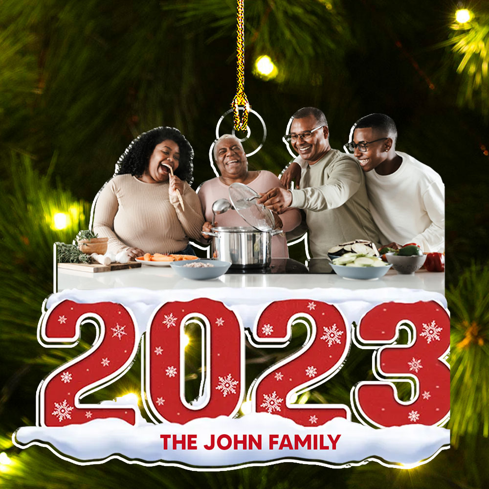 2023 Custom Photo Hobby - Personalized Custom Acrylic Christmas Ornament for Family, Friends & Co-workers