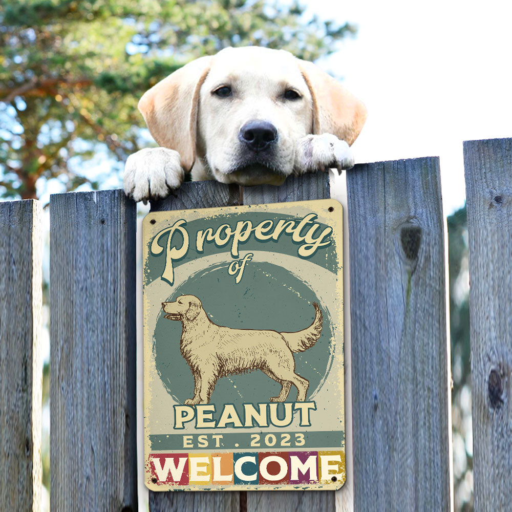 Personalized Custom Metal Sign - Ideal Property Decor for Dog Lovers