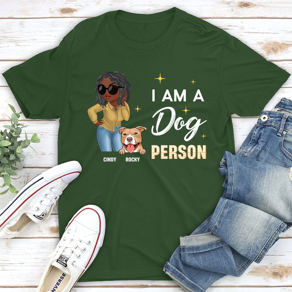 A Dog Person - Personalized Custom Unisex 5.3 oz T-shirt for Pet Lovers