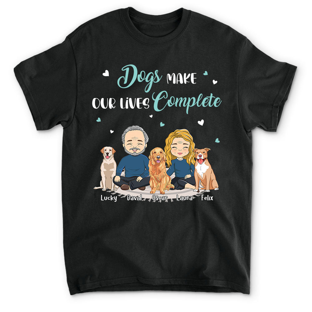 Our Lives - Personalized Custom Unisex Heavy Cotton 5.3 oz T-shirt for Pet Lovers