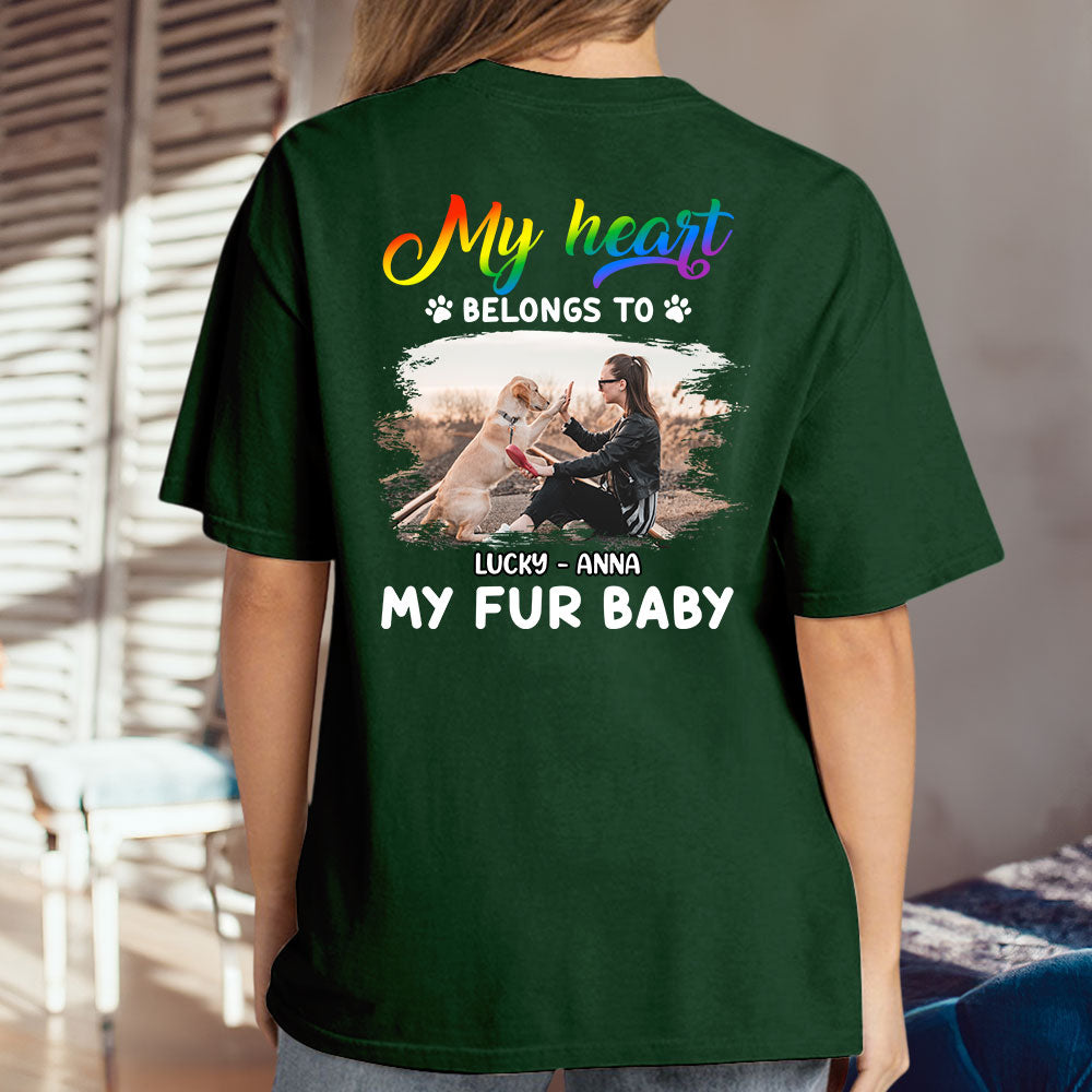 My Fur Babies Personalized Custom Unisex 5.3 oz Photo T-shirt - Ideal Gift for Pet Lovers