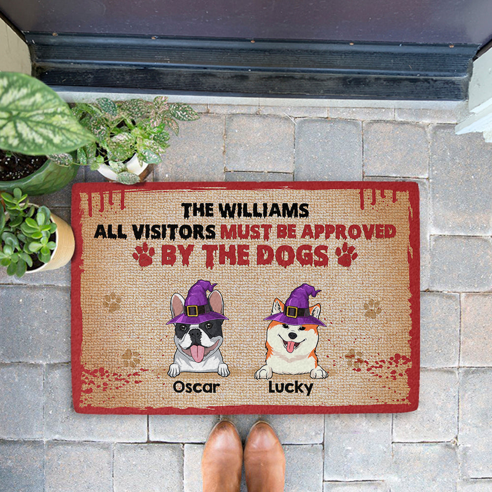 By The Dogs - Personalized Custom Doormat with Your Dog's Picture