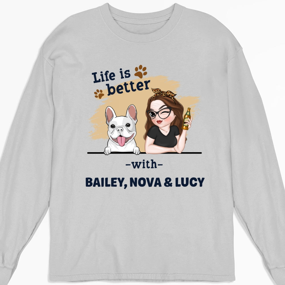 Better Dog Mom - Premium Personalized Custom Long Sleeve Unisex T-shirt