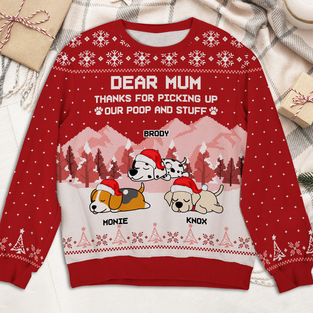 Unique Christmas Personalized Custom All-Over-Print Sweatshirt for Pet Lovers