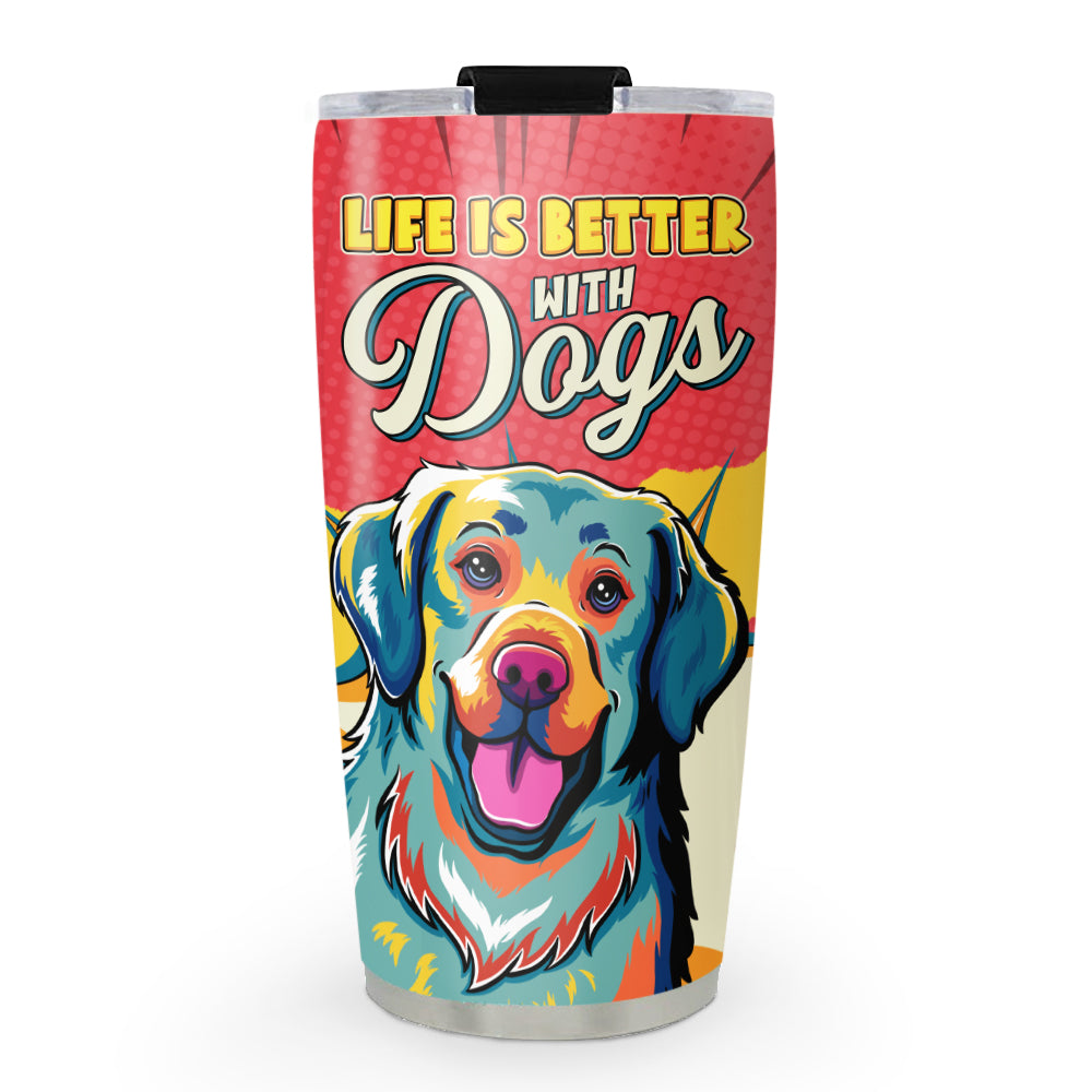 Life Is Better - 20oz High - Quality Stainless Steel Tumbler with Thousands of Cool Designs