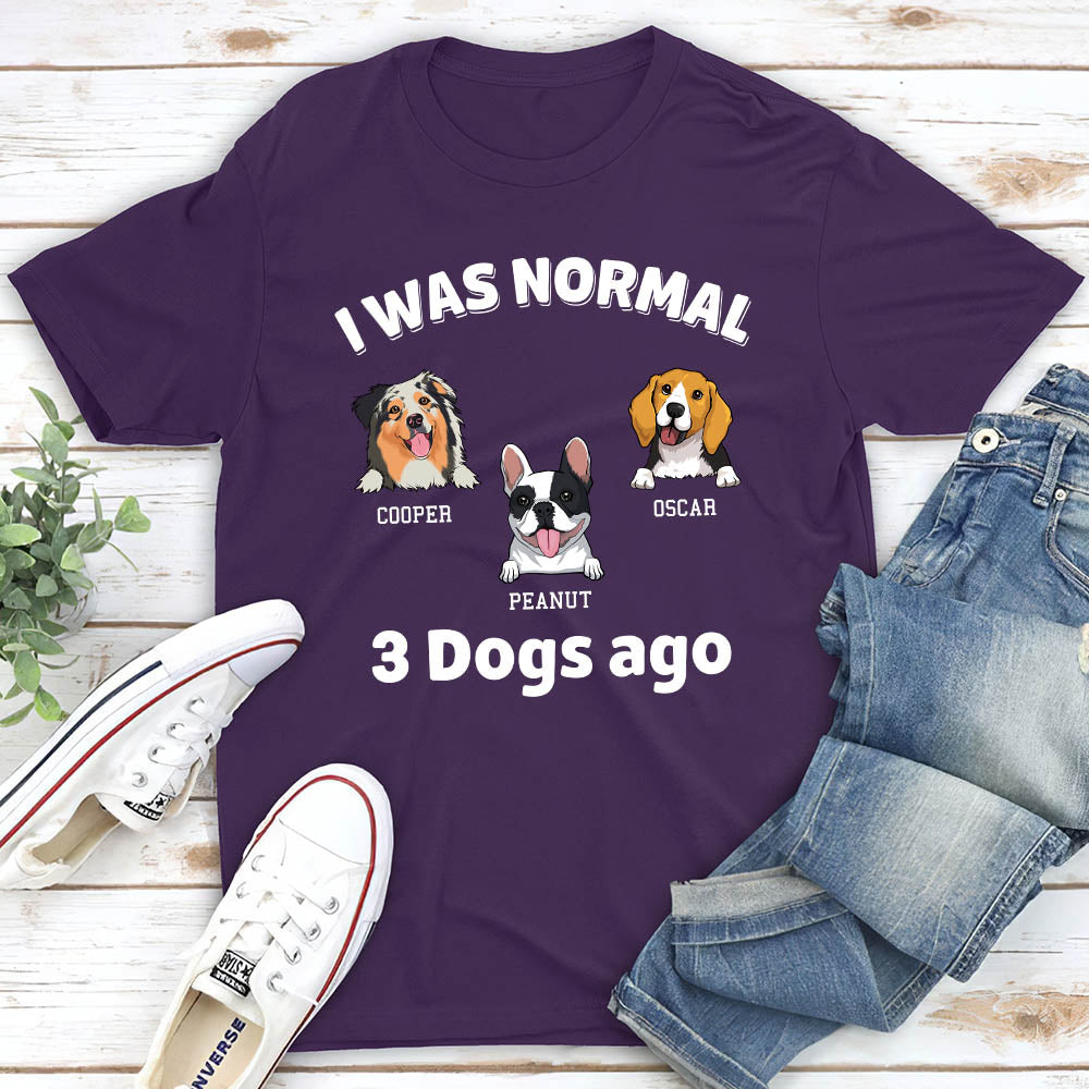 I Was Normal - Customizable Unisex Personalized T-shirt for Pet Lovers
