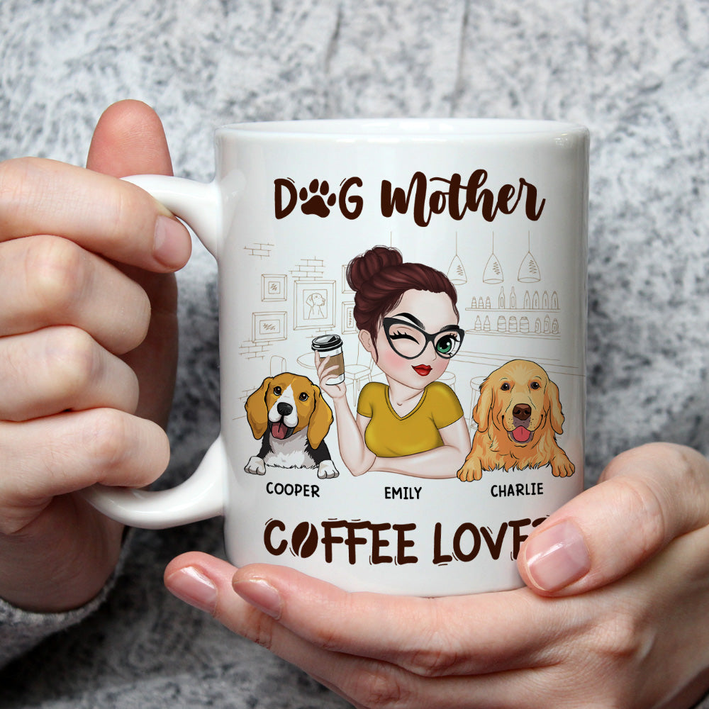 Dog Mother Coffee Lover - Exquisite Personalized Custom Coffee Mug for Pet Enthusiasts