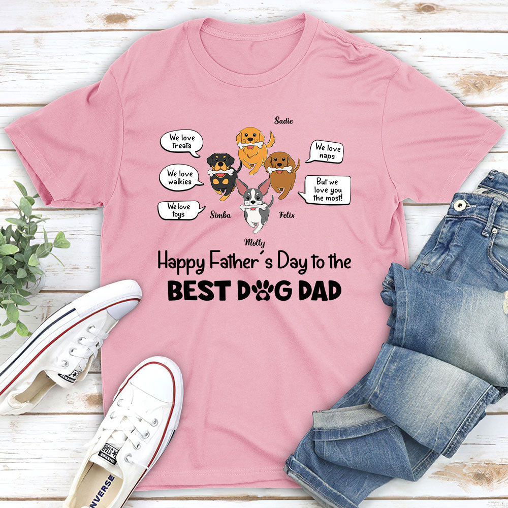 But We Love You The Most - Personalized Custom Unisex 5.3 oz T-shirt for Pet Lovers